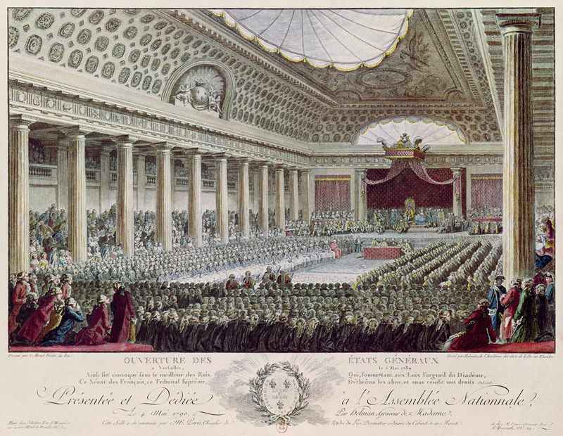 Opening of the Estates General at Versailles, 5th May 1789 from Isidore Stanislas Helman