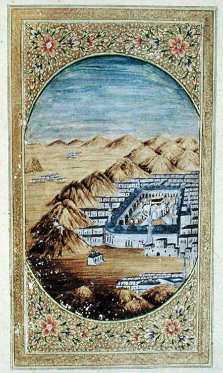 Mecca surrounded by the Mountains of Arafa from Islamic School