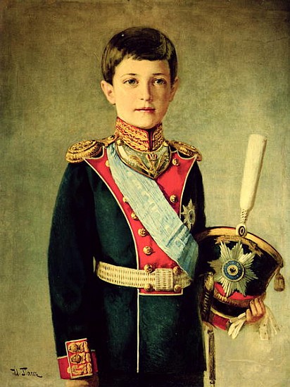 Portrait of Tsarevitch Alexei Nikolaevich; from Israel Abramovich Pass