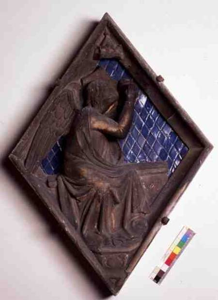 Allegorical figure, relief tile from the Campanile from Italian pictural school