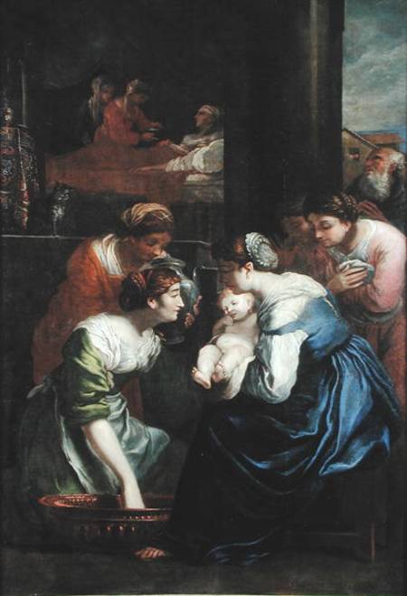 The Birth of the Virgin from Italian pictural school