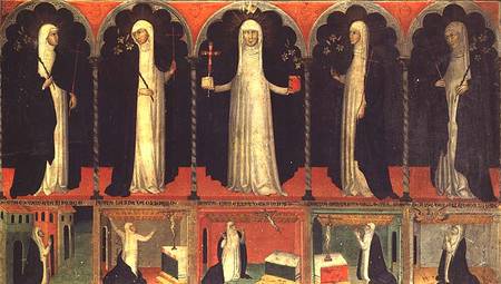 St. Catherine and four Dominican Saints from Italian pictural school
