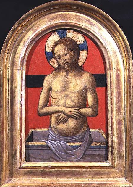 Christ, centre of a triptych from Italian pictural school