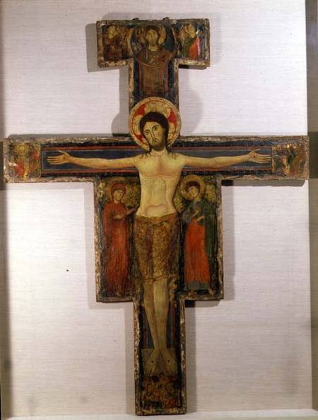 The Crucified Christ with the Virgin and St. John from Italian pictural school