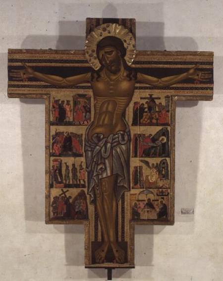 Crucifixion with Stories of the Passion, School of Lucca from Italian pictural school