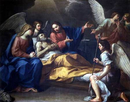 The Death of St. Joseph from Italian pictural school