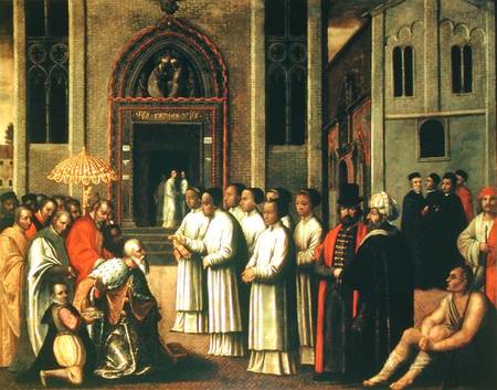 The Doge Ziani Meets Pope Alexander III (1105-81) from Italian pictural school