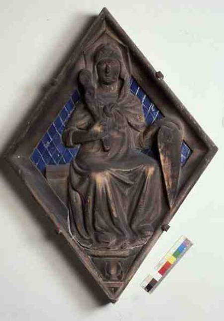 Fortitude, relief tile from the Campanile from Italian pictural school