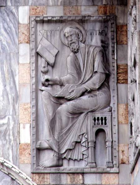 St. Matthew, relief from the north side of the basilica from Italian pictural school
