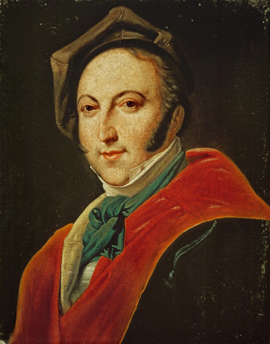 Portrait of Gioacchino Rossini (1792-1868) from Italian pictural school