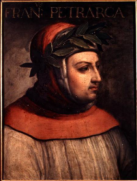 Portrait of Petrarch (Francesco Petrarca) (1304-74) from Italian pictural school