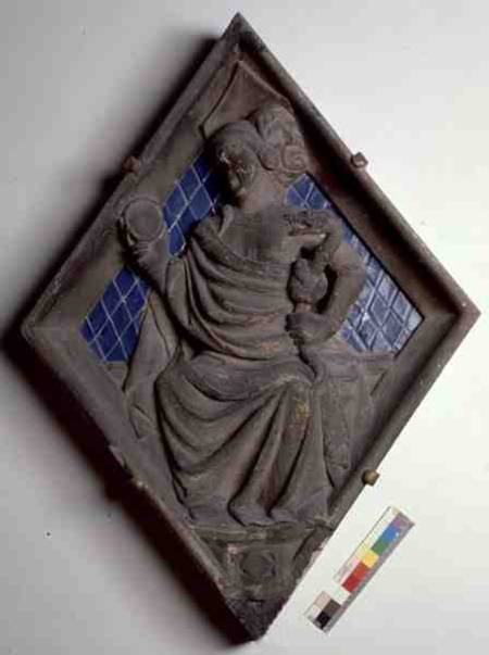 Prudence, relief tile from the Campanile from Italian pictural school