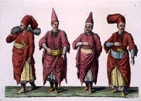 Baltadji, Kizlar-Aga etc., plate 6 from Part III, Volume I of 'The History of the Nations', engraved