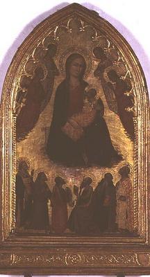 Madonna of Humility with Saints (tempera on panel)