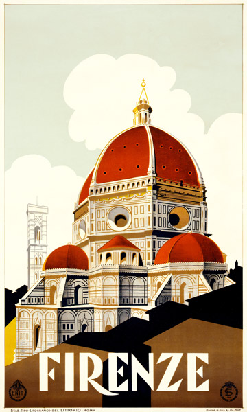 Florence Travel Poster from Italian School, (20th century)