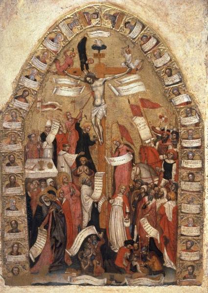 Crucifixion of Christ / Paint./ C14th from Italian