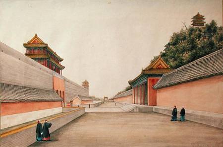 The Imperial Palace in Peking, from a collection of Chinese Sketches from Ivan Alexandrov