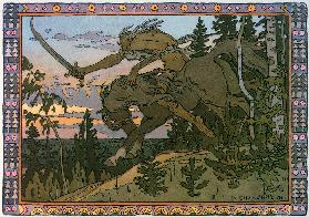 Koschei the Immortal. Illustration for the Fairy tale Marya Morevna