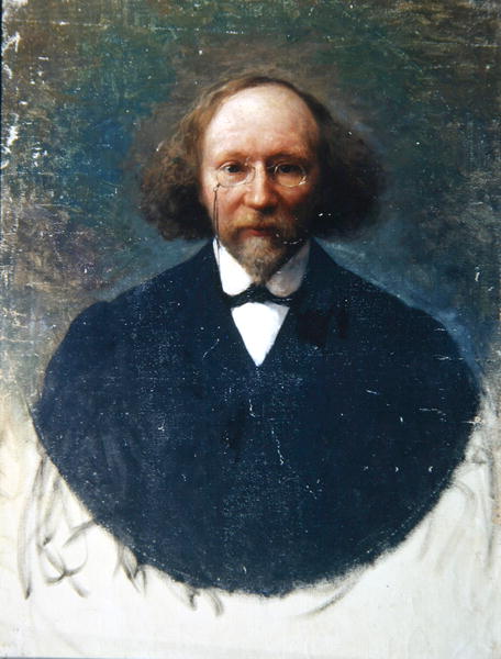 Portrait of the author Vyacheslav Ivanov, c.1910 (oil on canvas)  from Ivan Kirillovich Parkhomenko