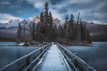 Frozen Pyramid Lake