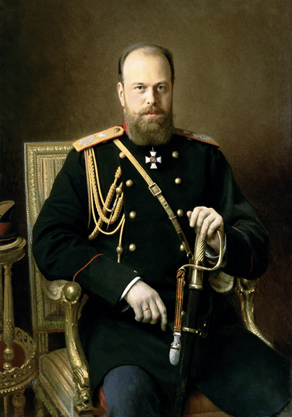 Portrait of Emperor Alexander III (1845-94) 1886 from Ivan Nikolaevich Kramskoy