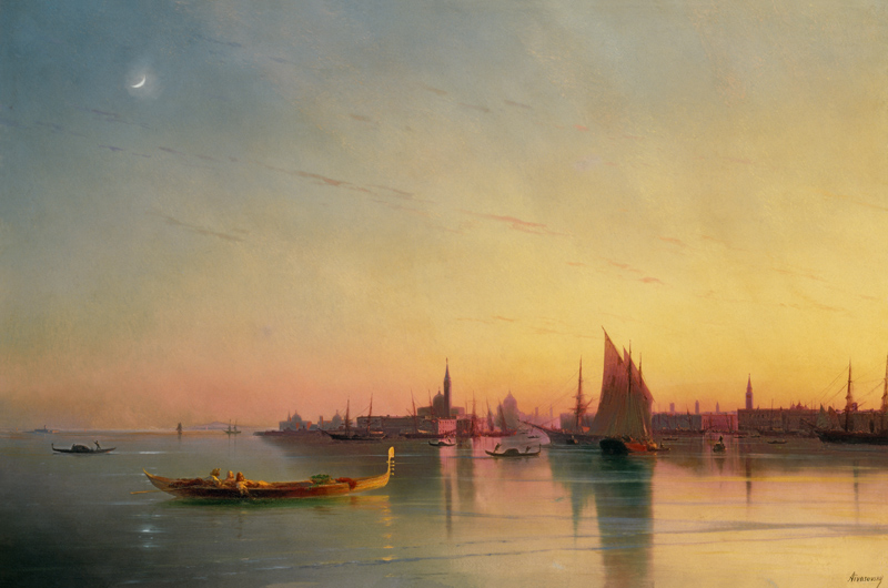 Venice from the Lagoon at Sunset from Iwan Konstantinowitsch Aiwasowski