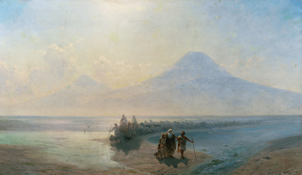 The Descent of Noah from Mount Ararat from Iwan Konstantinowitsch Aiwasowski
