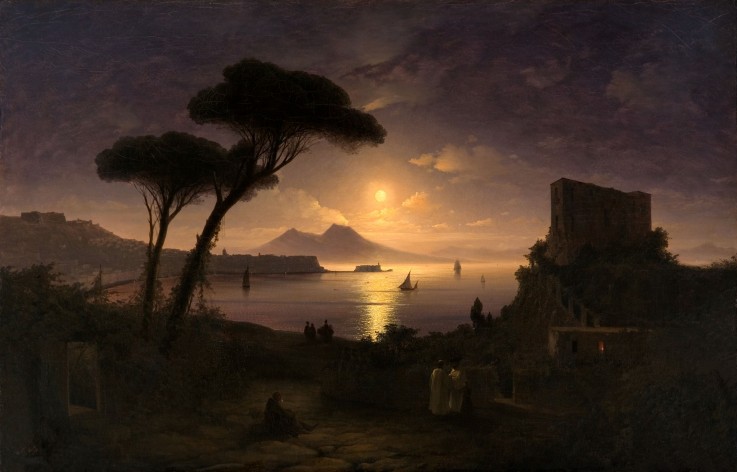 The Bay of Naples at Moonlit Night from Iwan Konstantinowitsch Aiwasowski