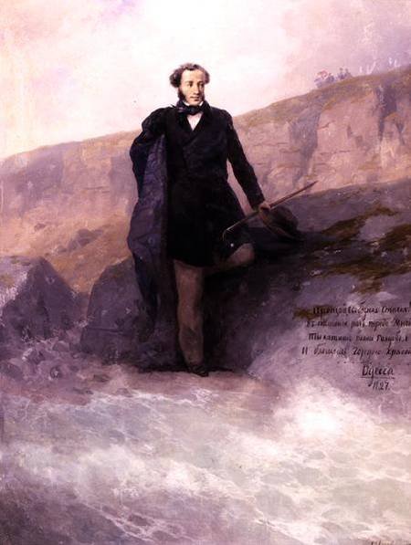 Pushkin (1799-1837) on the Shore of the Black Sea from Iwan Konstantinowitsch Aiwasowski