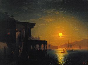 Sunset about Konstantinopel from Iwan Konstantinowitsch Aiwasowski