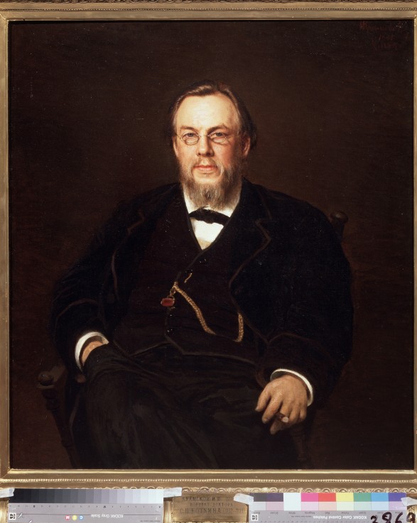 Portrait of the collector Doctor Sergei Botkin (1859-1910) from Iwan Nikolajewitsch Kramskoi