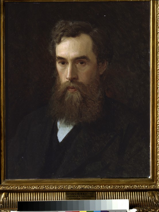 Portrait of the collector, patron and founder of the gallery Pavel Tretyakov (1832-1898) from Iwan Nikolajewitsch Kramskoi