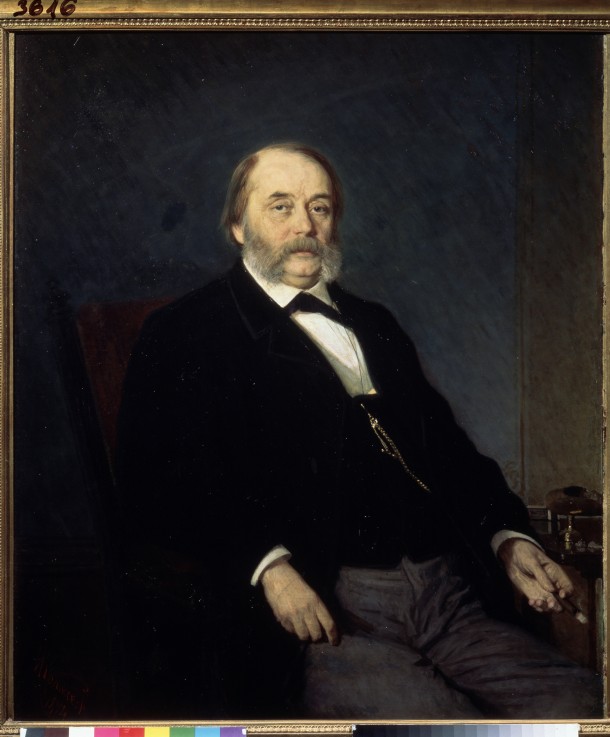 Portrait of the author Ivan Goncharov (1812-1891) from Iwan Nikolajewitsch Kramskoi