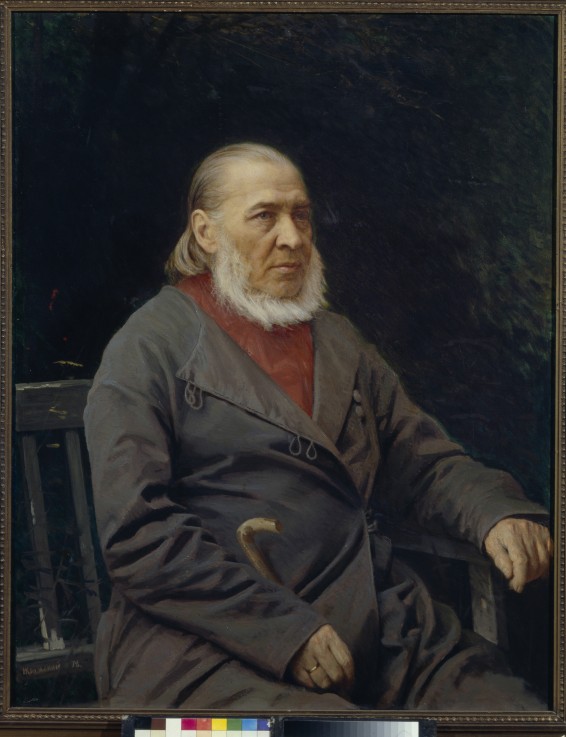 Portrait of the author Sergei T. Aksakov (1791-1859) from Iwan Nikolajewitsch Kramskoi