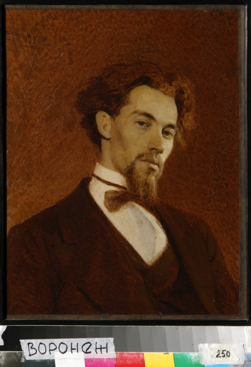 Portrait of the artist Konstantin Savitsky (1844-1905) from Iwan Nikolajewitsch Kramskoi