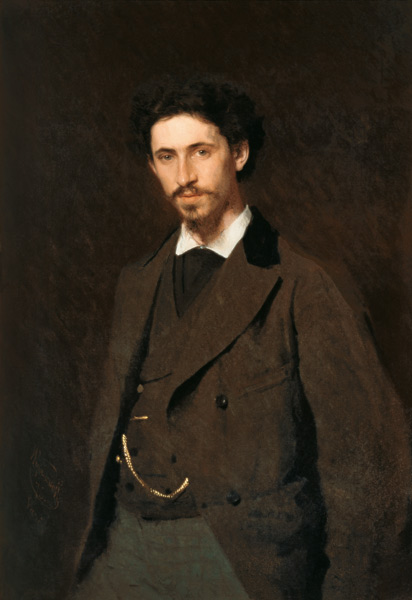 Portrait of Ilya Yefimovich Repin from Iwan Nikolajewitsch Kramskoi