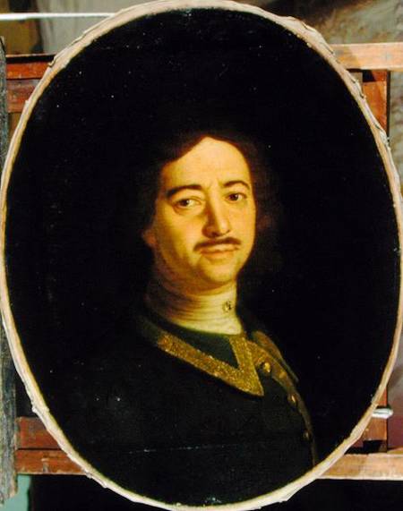 Portrait of Peter the Great (1672-1725) from Iwan Maximowitsch Nikitin