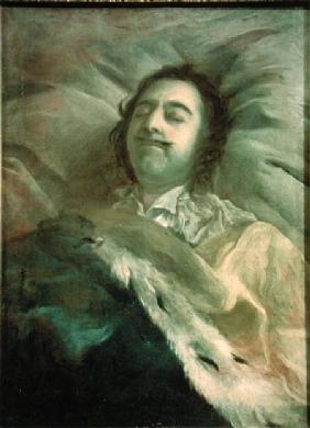 Peter I (1672-1725) the Great on his Deathbed