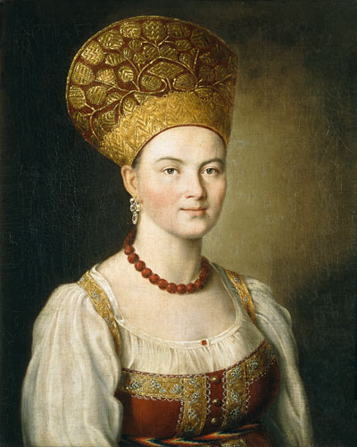 Peasant Woman in Russian Costume from Ivan Petrowitsch Argunov