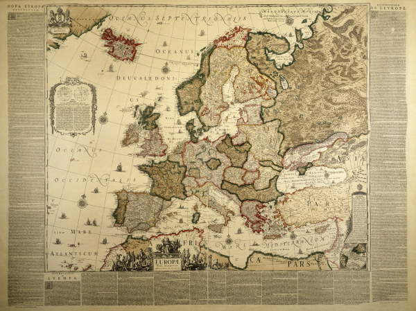 Europe Map from J. Blau