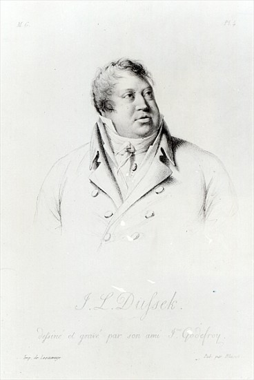 Jan Ladislav Dussek (1760-1812) from J. Godefroy