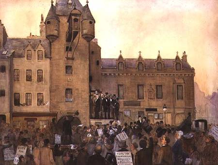 Before the Ballot Act, Canongate Tolbooth, Edinburgh from J. Little