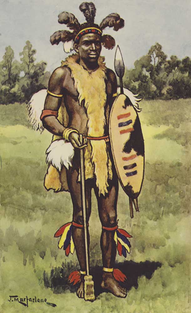 Zulu chief from J. Macfarlane