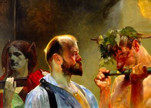Panel 'right' of a triptych from Jacek Malczewski