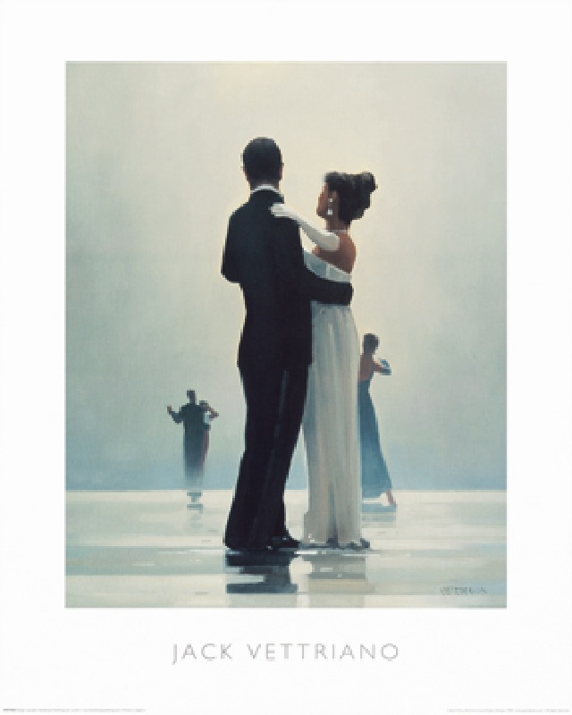 Vettriano Kunstdruck Poster Kunststoff Bilderrahmen 80 x 60 Dancing End Of Love 