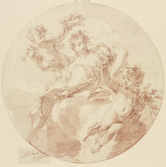 Flora with two genii from Jacob de Wit