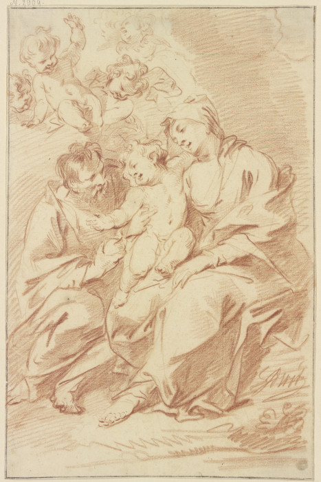 Holy family from Jacob de Wit
