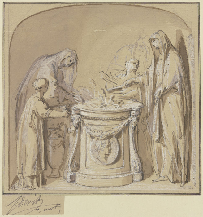 Sacrificing vestal virgins from Jacob de Wit