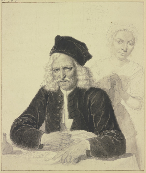Porträt des Jacob van Hoorn und seiner Frau Jacoba Selstede from Jacob Folkema
