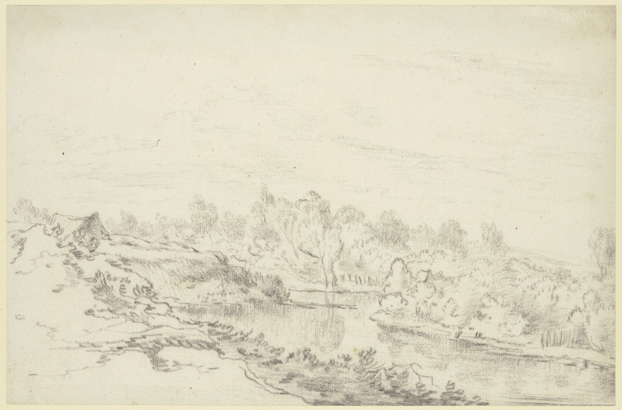 River landscape from Jacob Isaacksz. van Ruisdael